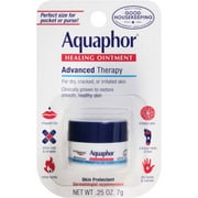 (2 pack) (2 Pack) Aquaphor Advanced Therapy Healing Ointment Skin Protectant 0.25 oz. Carded Pack