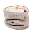 thumbnail image 1 of Infinity Scarf Winter Double-Layer Neck Warmer Knit Fleece Lined Circle Loop Scarves Gifts, 1 of 5