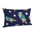 thumbnail image 2 of Vsdgher Astronaut Dinosaur and Space Print Pillow Cases -Iconic Collection Pillowcases -Extra Soft, Not easy to deform,not pilling Export quality, 2 of 8