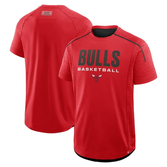 Men's Fanatics Red Chicago Bulls Inbound Pass Play Practice T-Shirt