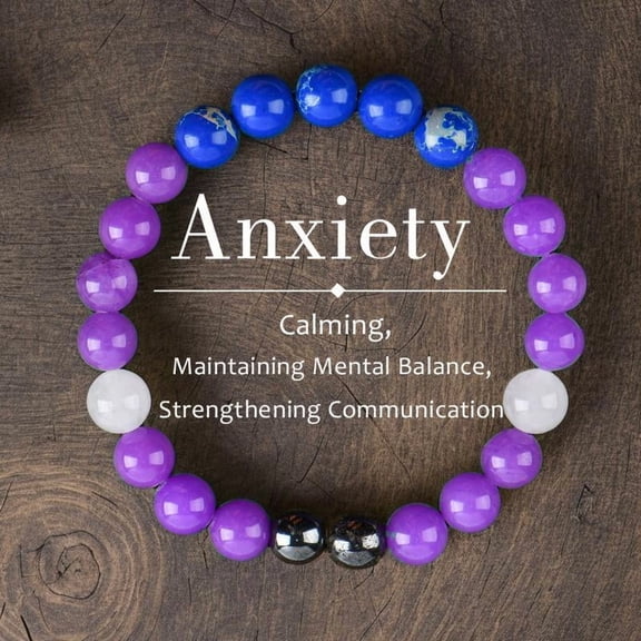 JUSIP Stress-Relief Healing  - Anti-Anxiety Beaded Jewelry For Men & Women- Relaxing Calm, And Spiritual Balance first   pulsera  amatista unity  bracelet protection bracelet encouragement