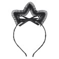 thumbnail image 1 of Diadema de encaje de corona negra Jadeshay con lazo, 1 of 8