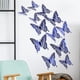 thumbnail image 1 of 12 pegatinas de pared de mariposa hueca con textura de metal 3D. Wmkox8yii fhajkh529, 1 of 6