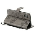 thumbnail image 5 of iPhone XS Max Wallet Case, Dteck Embossed Butterfly Magnetic Flip PU Leather Folio Stand Case Cover Built-in Card Slots & Money Pocket, with wrist Strap, For Apple iPhone XS Max, Gray, 5 of 8