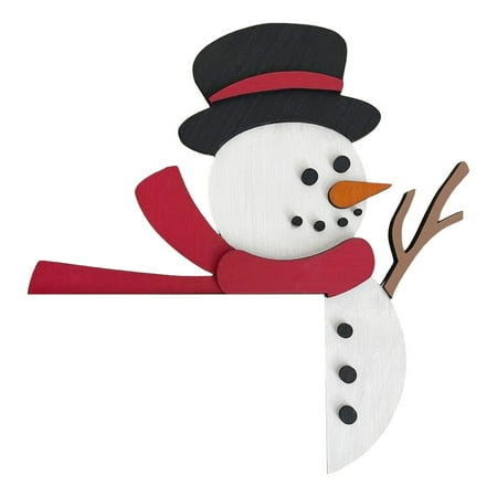 

Hot Sale 2024 Christmas Door Topper Holiday Home Decor Funny Snowman Santa Top Door Frame Corner Sign Decorations Windows Walls DIY Craft For Christmas Party Ornament