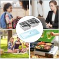 thumbnail image 4 of Snack Containers with Lids - Camping Condiment Containers | Stainless Steel Box with Lid for School, Food, Picnic, Travel, Camping, Beach, Work and Vacation,A, 4 of 9