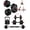 Black, variant on kisnbld Adjustable Dumbbell Set, 35/44/62 LBS SoftShell Weight Set with Connector 4-IN-2 Dumbbell Set Used as to Barbell & Kettlebell for Home Gym, Fitness Exercise for Men Women Beginners