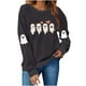 thumbnail image 1 of Ailaofu Halloween Cute Sweatshirt For Women Long Sleeve Pullover Graphic Basic Tops Casual Fall Fashion Sweatshirts, 1 of 7