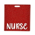 thumbnail image 1 of Portatarjetas para insignia de enfermera, accesorios de enfermería, acrílico, moda, etiqueta de identificación de nombre Horizontal, regalo de trabajo Rojo, 1 of 7