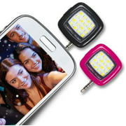 Selfie Luma Flash for your Smartphone | Adjustable LED Brightness | Rechargable Natural Flash (Black)