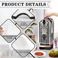 thumbnail image 4 of HELLHERO Zebra Pattern Design Dust Cover for Kitchen, Home Kitchen Indoor Top Handle Protective, 4 of 6