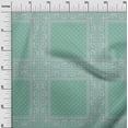 thumbnail image 3 of oneOone Cotton Cambric Dusty Teal Green Fabric Geometric Sewing Fabric By The Yard Printed Diy Clothing Sewing Supplies 42 Inch Wide, 3 of 4
