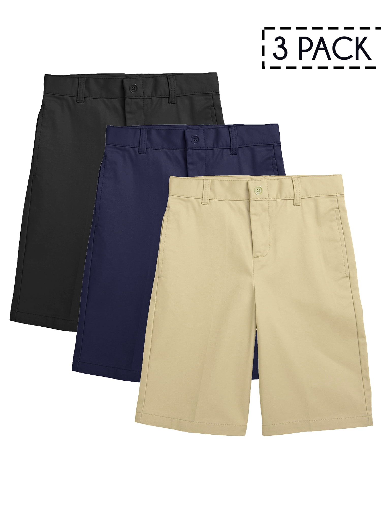 Pants for Peanuts Slim-Fit School Uniform Pants: Adjustable Waist Twill / Boys & Girls Khaki / Size Orange / A