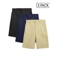 thumbnail image 2 of 3-Pack Boy's Stretch Slim Fit School Uniform Twill Shorts, 2 of 7