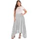 thumbnail image 5 of Falda de mujer vintage, cintura alta/abertura lateral/falda larga retro de verano Eccomum Blanco XXXL, 5 of 7