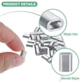 thumbnail image 2 of Uxcell Lot de 100 Manchons en Boucle d'Aluminium, 1.5mm 1/16 Baril Rond Simple, 2 of 2