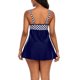 thumbnail image 5 of Traje de baño para mujer Traje de baño de dos piezas Vestido con cuello en forma de U Calzoncillos de color sólido Nituyy GL715-FN47688A3, 5 of 6