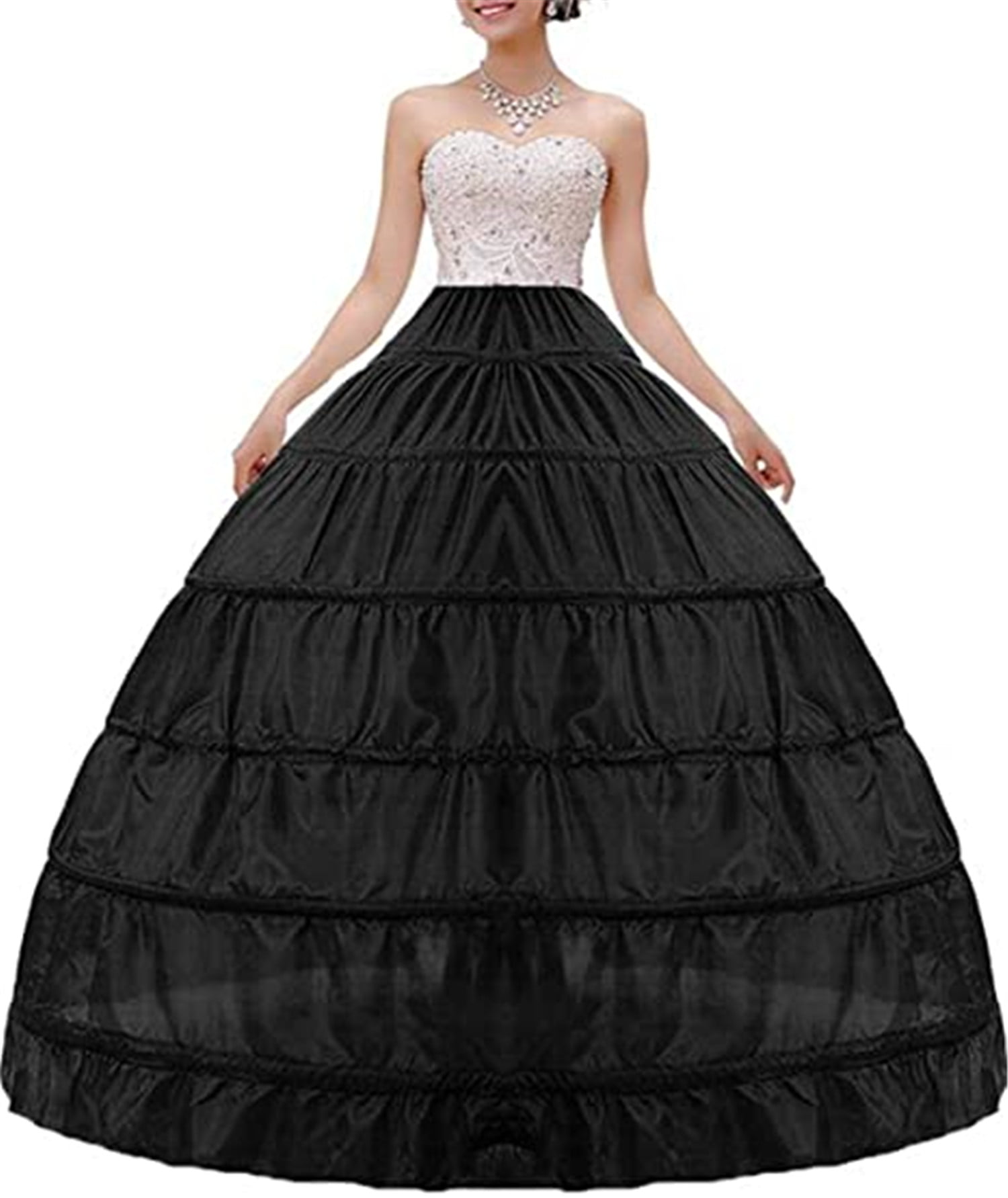 Knee Length wedding party petticoat underskirt Formal dress skirt crinoline Slip 