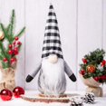 thumbnail image 4 of 2 uds/3 uds Patrón De Cuadros Sombrero Largo Gnomos De Felpa Hechos A Mano Enrejado Decoración De Gnomos para El Hogar Decoración De La, 4 of 4