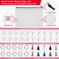 thumbnail image 3 of 10 juegos de bolsa de maquillaje de lona en blanco impresa por transferencia de calor, bolso con cremallera, bolsa de almacenamiento gruesa, bolsa de lona para bolígrafos JM, 3 of 5