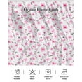 thumbnail image 5 of Pink Spring Floral Wrap Around Bed Skirts for Queen Bed 16" Drop, Bed Skirt with Adjustable Elastic Belt Dust Ruffle Bed Valance for Bedroom Hotel Luxury Summer Botanical Elegant Bed Frame Cover, 5 of 7