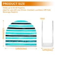 thumbnail image 3 of Napkin Holder Teal Stripes Thick U Shape Acrylic Non Slip Space Saving for Kitchen, 3 of 9