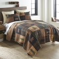 thumbnail image 1 of Brown Bear Quilted Cabin Bedding Set - King, 1 of 3