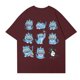 thumbnail image 3 of Pop cazadora para niña Demo-n Hunters Round-Neck Printed Anime Trio Poster T Shirt （Wine）, 3 of 4