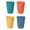 Orange/Yellow/Dark Blue/Dark Green, variant on GoXteam Wheat Straw Cups 4 PCS Unbreakable Drinking Cup Reusable Dishwasher Safe Water Glasses for Kitchen, Drinking Cups (12 OZ)