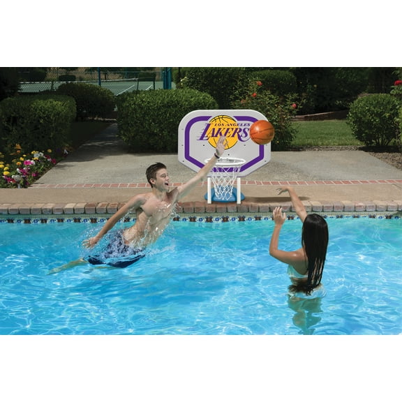 Poolmaster LA Lakers NBA Pro Rebounder-Style Poolside Basketball Game