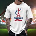 thumbnail image 2 of Playeras De Bambu Para Hombre, Camiseta De Manga Corta Con Cuello Redondo Y Estampado De Moda Francesa 2024 Para Hombre, 2 of 4