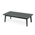 thumbnail image 4 of GDF Studio Alaric Outdoor Patio 4 Piece Chat Set, Solid Wood Frame, Wicker Accents and Cushions, Black+Light Grey, 4 of 22