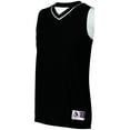 thumbnail image 2 of Augusta L Ladies Reversible Two-Color Jersey Black/White 154, 2 of 2