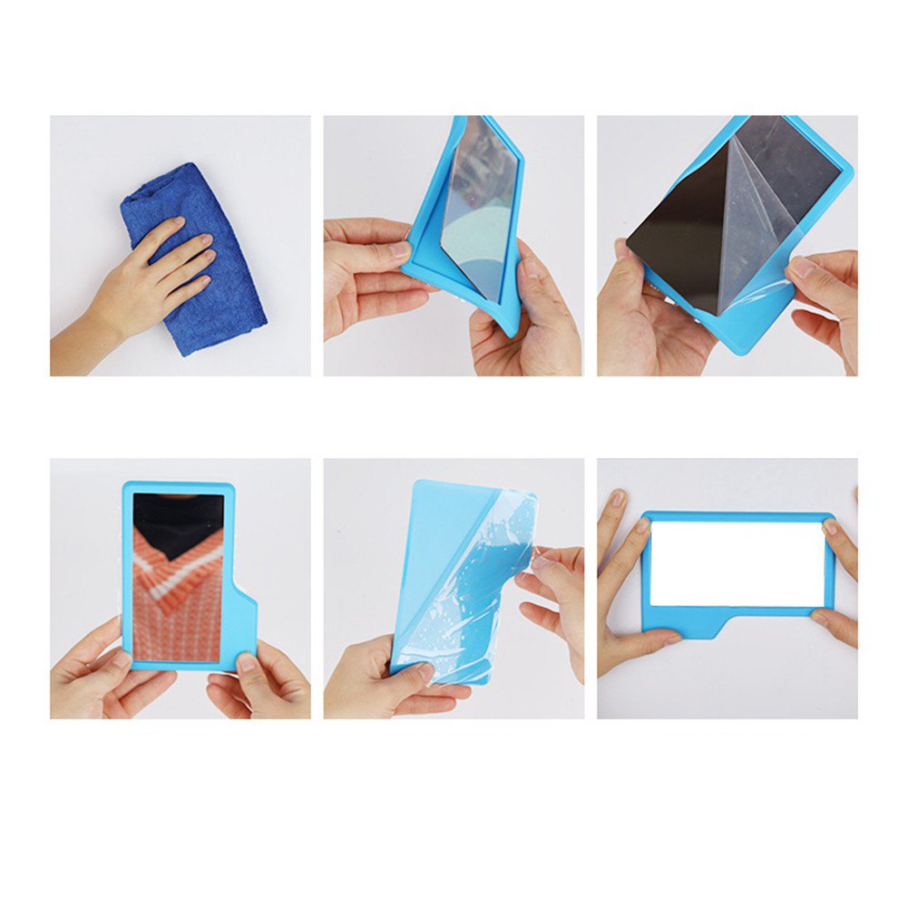 Mirror Fashion Silicone Mirror Shatterproof Shaving Makeup Shower Mirror Fashion Silicone Mirror Shatterproof Shaving Makeup Shower
