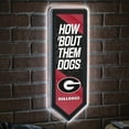 thumbnail image 2 of Georgia Bulldogs LED Wall Pennant, 2 of 6