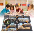 thumbnail image 3 of Juego De Vehículos De Ingeniería, Vehículos Educativos De Construcción De Alta Simulación, Juego De Juguetes, Señales De Tráfico De Mapas Resistentes Para Niños Pequeños, 3 of 7