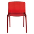 thumbnail image 2 of Allora Mid-Century Modern Dining Side Chair in Red, 2 of 8