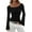 Black, variant on Women's Casual Solid Square U Neck Bell Long Sleeve Skinny Tee Shirt Top Boat Neck Going Out Fitted Shirts Casual Boat Neck Bell Sleeve Ribbed Ruched Y2K Clothes,Green S