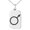 Silver, variant on Stainless Steel Solar System Planetary Mars Engraved Small Rectangle Dog Tag Charm Pendant Necklace