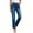 Navy blue, variant on High Waist Women Mid Rise Skinny Straight Leg Jeans Denim Pants