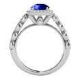 thumbnail image 3 of Mauli Jewels Rings for Women 1.20 Carat Diamond And Tanzanite Ring 4-prong 14k White Gold, 3 of 6