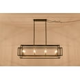 thumbnail image 6 of Magic Home 8 - Light Kitchen Island Rectangle Chandelier Pendant Light Ceiling Mount, 6 of 11