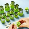 thumbnail image 2 of Shoreew 12Pcs Fruit Vegetable Cutter Shapes Set Mini Cookie Cutters Fruit Cookie Pastry Stamps Mold Reusable Food Shape Cutter Kit Kitchen Helper, 2 of 6