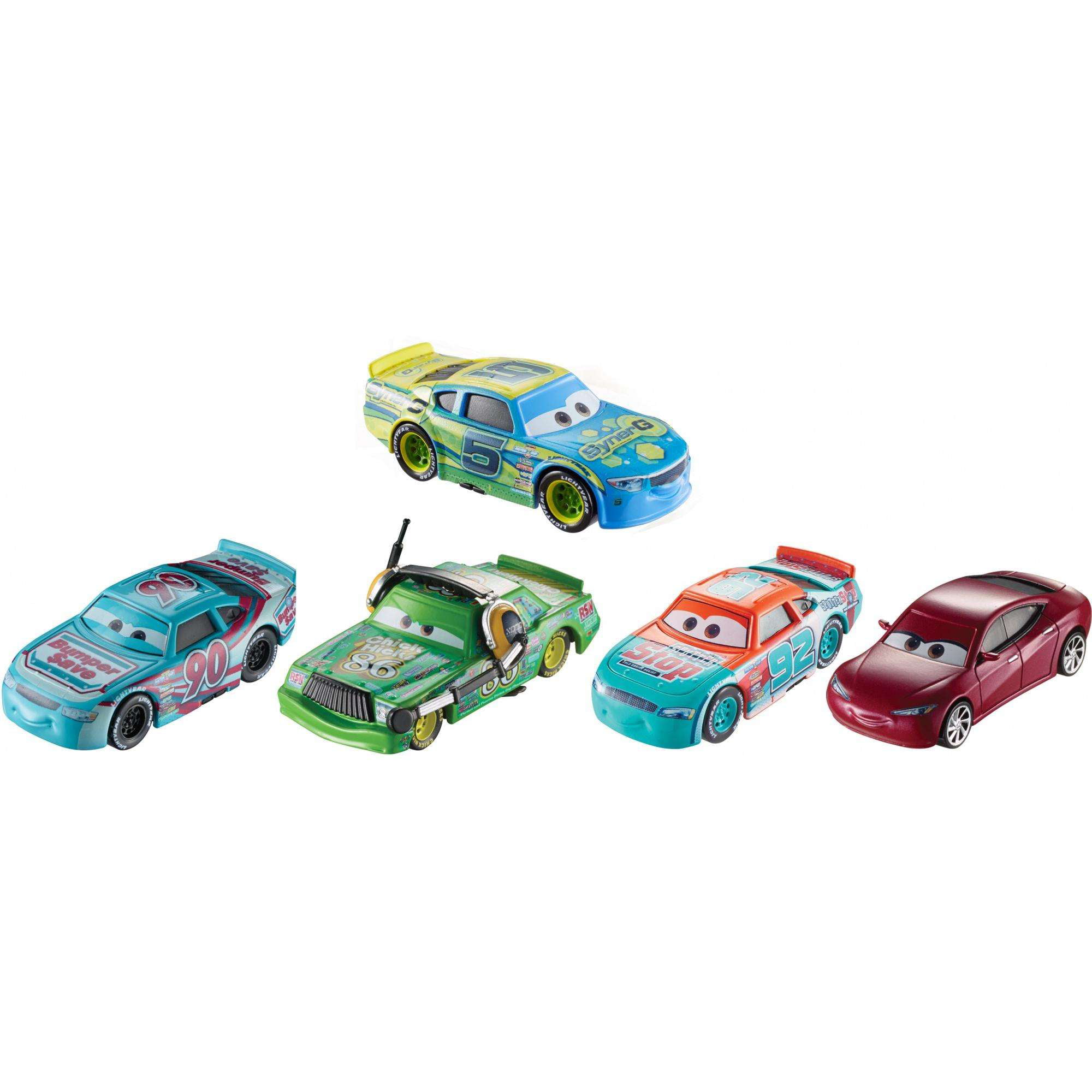 Mattel Disney Pixar Cars Diecast Auto Race To Win 4-Pack Neuware New 