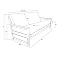 thumbnail image 5 of Kodiak Furniture Lexington Storage Futon in Weathered White w/ Cream Mattress, 5 of 5