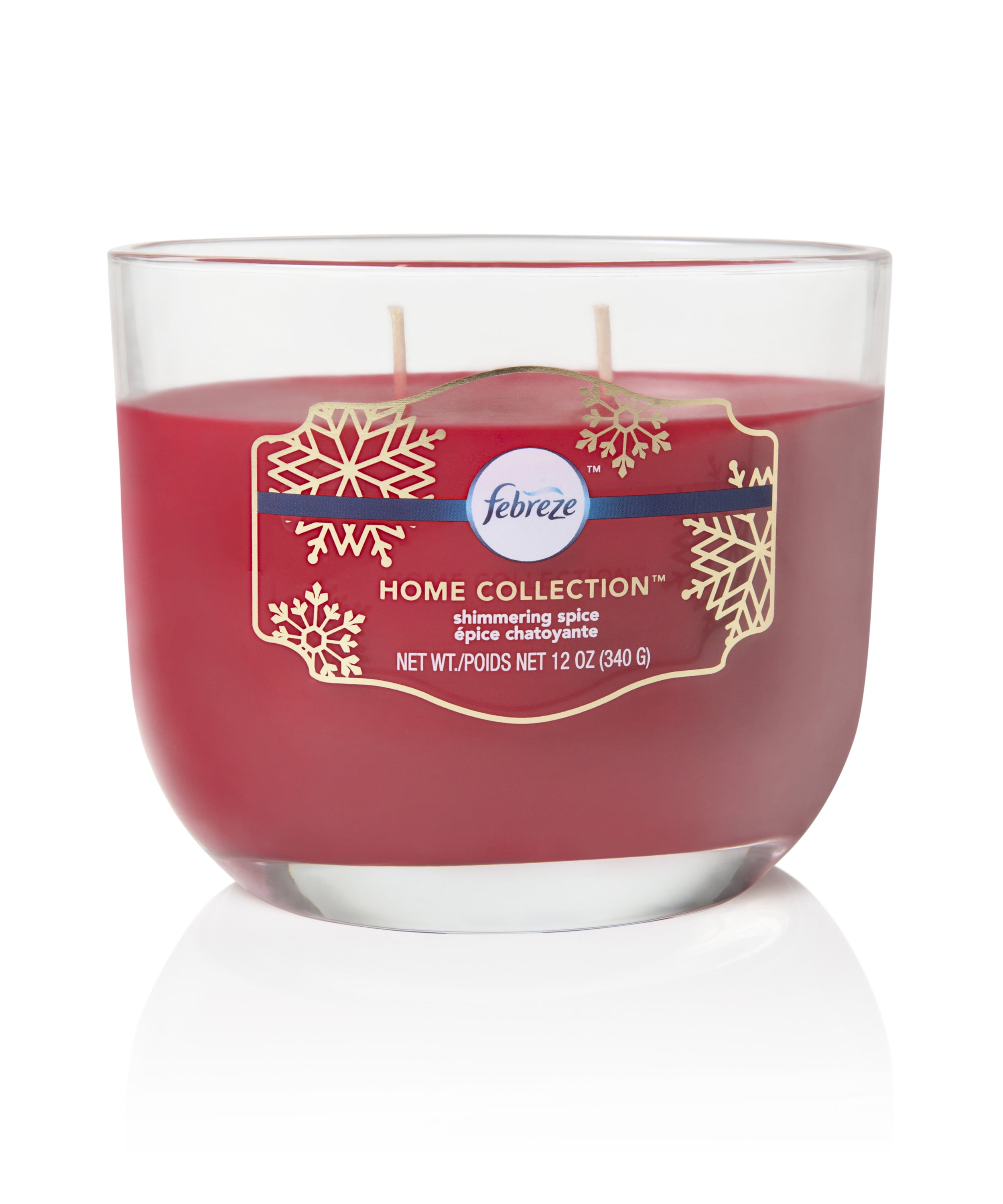 12 oz Singl Febreze Home Collection Scented Jar Candle Blackberry Pomegranate 