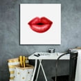 thumbnail image 5 of Epic Graffiti 'Emotion Lips I' by Grace Popp, Giclee Canvas Wall Art, 26"x26", 5 of 8