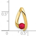 thumbnail image 2 of 14K Yellow Gold 4mm Ruby Pendant, 2 of 4