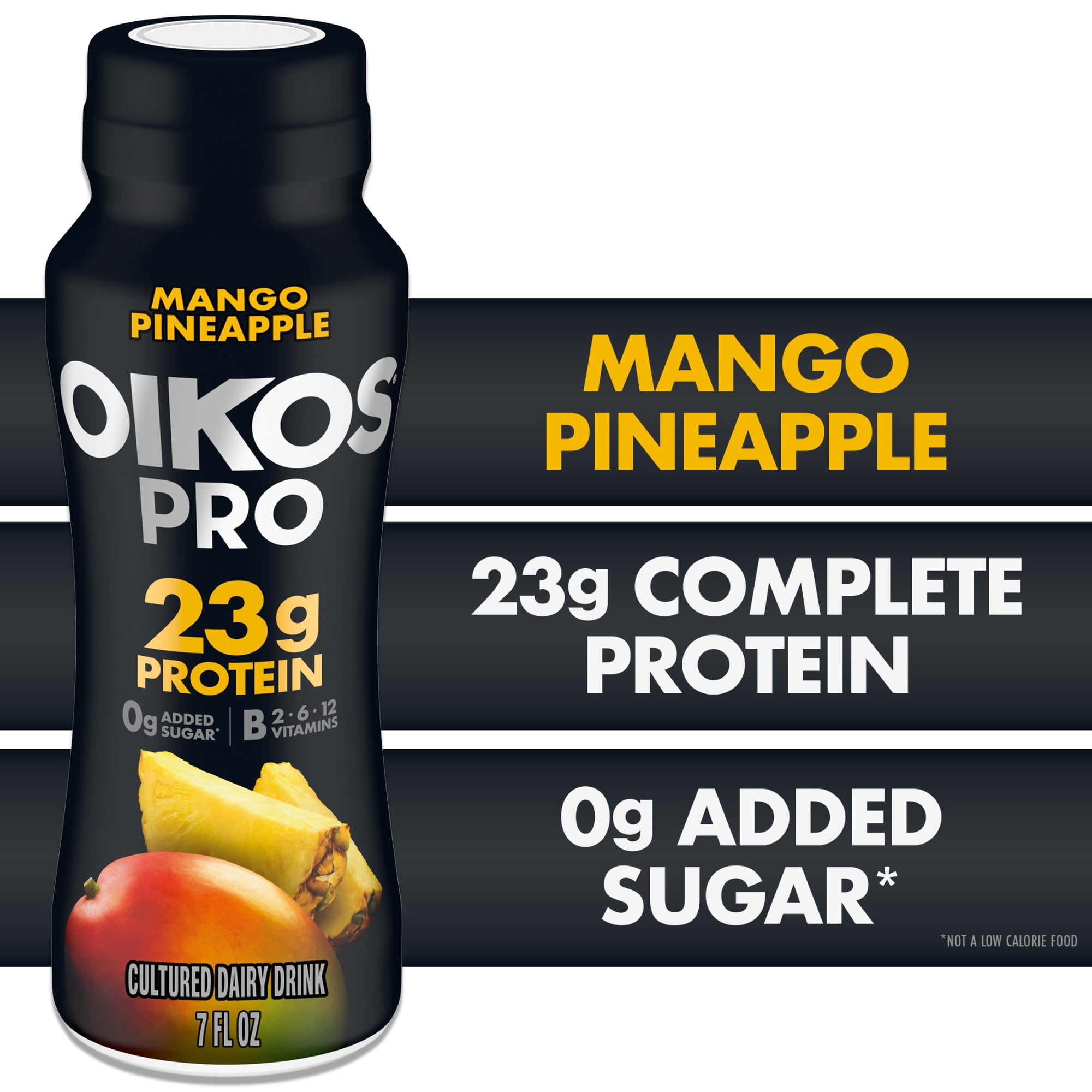Oikos Pro 23g Protein Mango Pineapple Cultured Dairy Drink Bottle, 7 fl oz