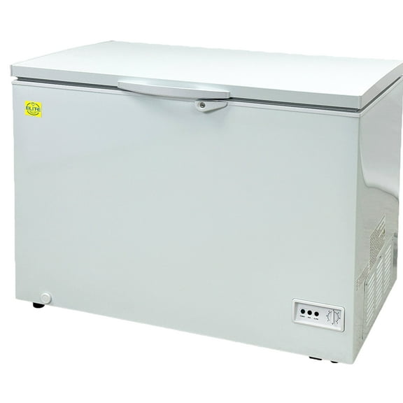 NSF Certified 44" Chest Freezer 10 cu. ft. Commercial Deep Freezer with Lock, Basket & Adjustable Thermostat